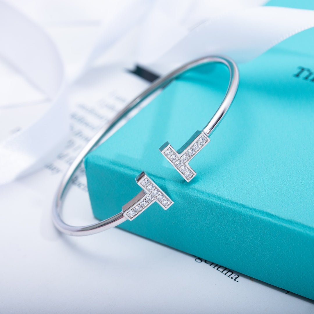 [Rose Tomorrow]T BRACELET 1.8MM DIAMOND SILVER
