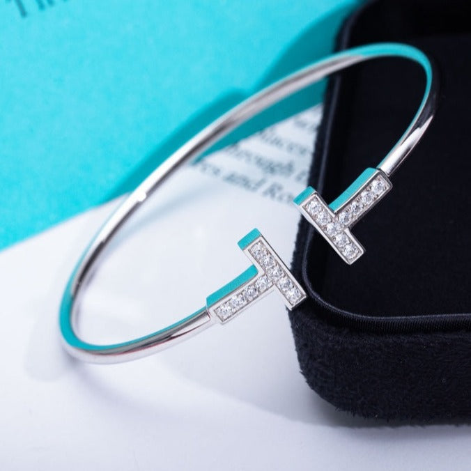 [Rose Tomorrow]T BRACELET 1.8MM DIAMOND SILVER