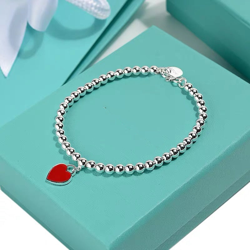 [Rose Tomorrow]MINI HEART BRACELET SILVER
