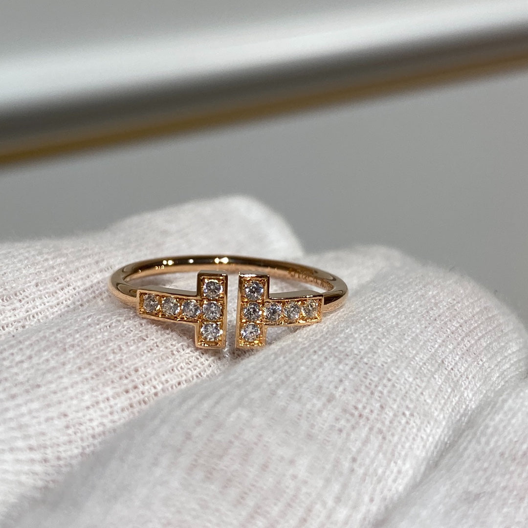[Rose Tomorrow] WIRE RING DIAMOND PINK GOLD