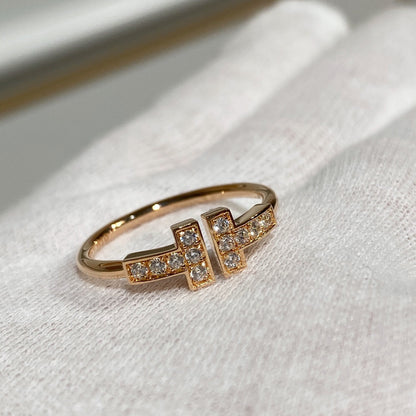 [Rose Tomorrow] WIRE RING DIAMOND PINK GOLD