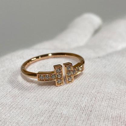 [Rose Tomorrow] WIRE RING DIAMOND PINK GOLD