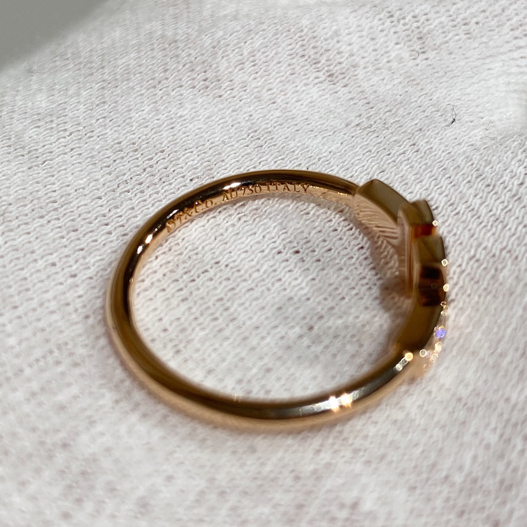 [Rose Tomorrow] WIRE RING DIAMOND PINK GOLD