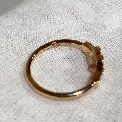 [Rose Tomorrow] WIRE RING DIAMOND PINK GOLD