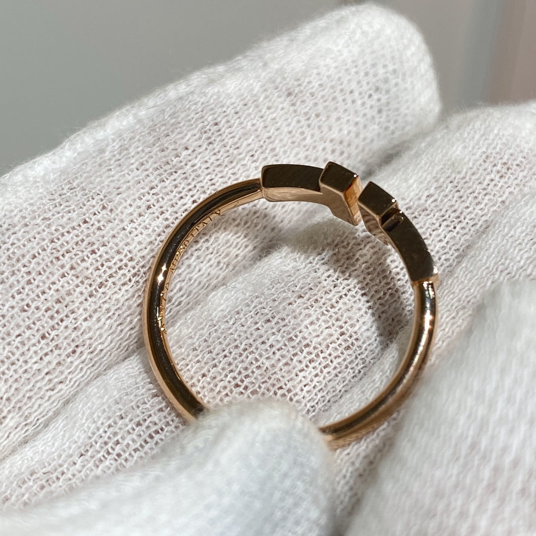 [Rose Tomorrow] WIRE RING DIAMOND PINK GOLD