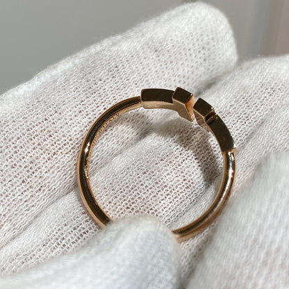 [Rose Tomorrow] WIRE RING DIAMOND PINK GOLD