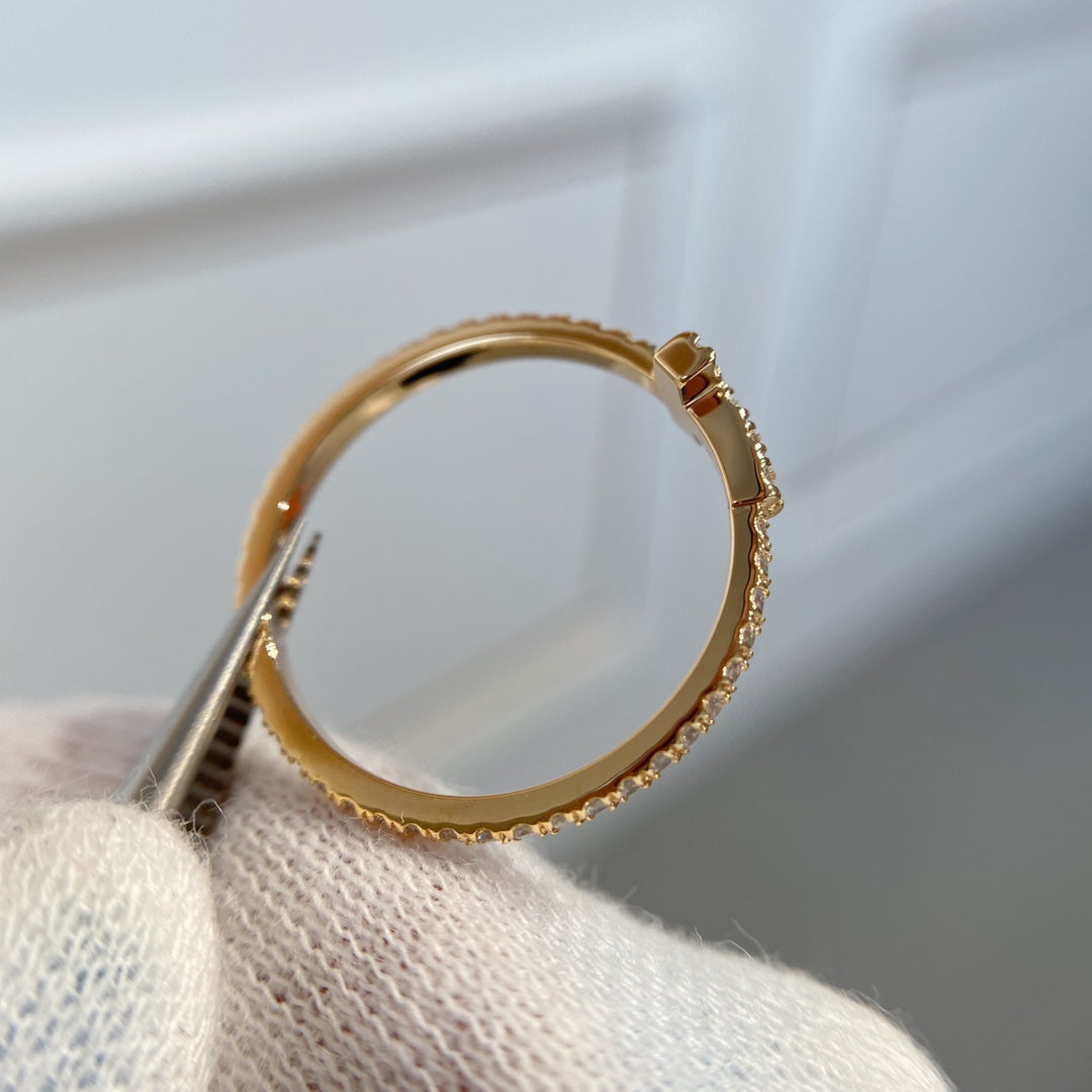 [Renovia Jewelry]T RING DIAMOND PINK GOLD