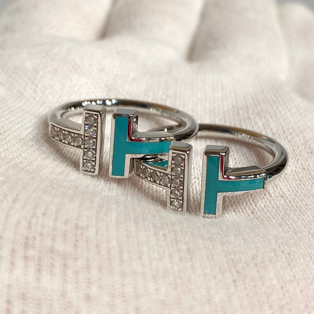 [Rose Tomorrow] WIRE TURQUOISE DIAMOND RING SILVER