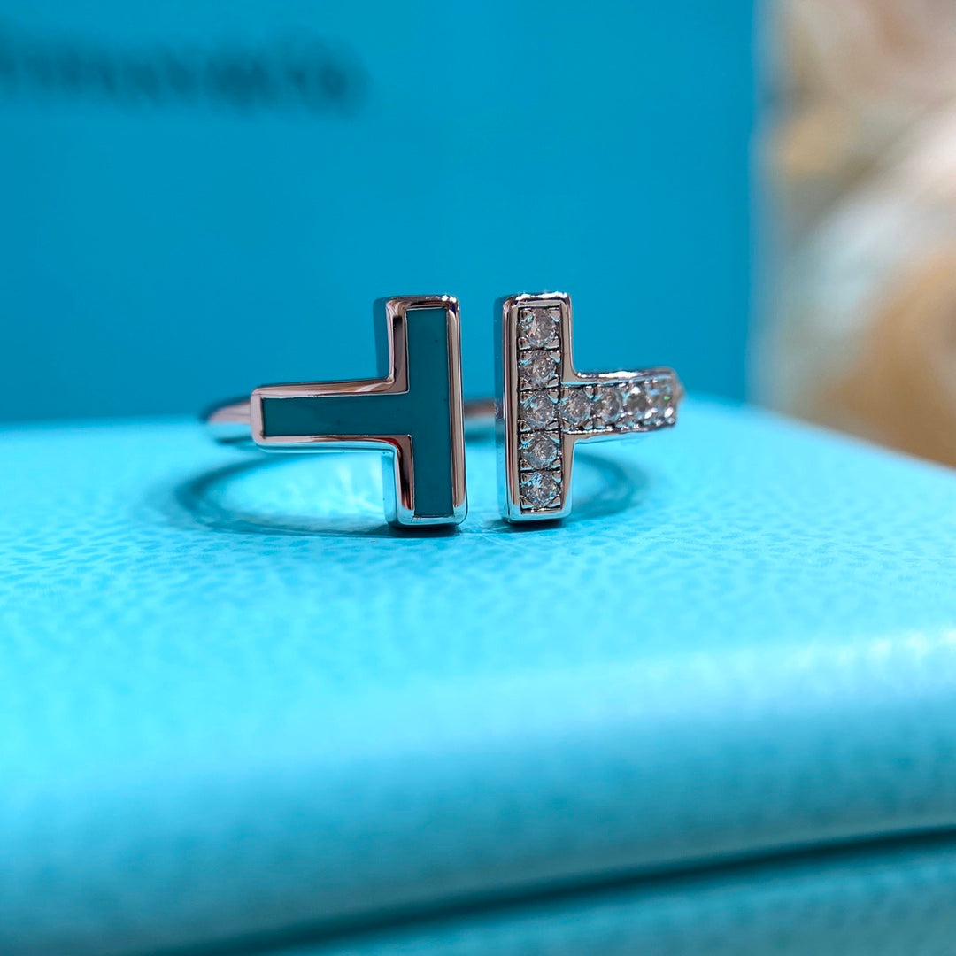 [Renovia Jewelry] WIRE TURQUOISE DIAMOND RING SILVER