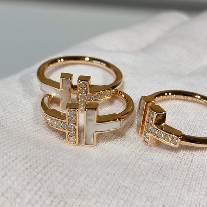 [Rose Tomorrow]T WIRE MOP DIAMOND RING PINK GOLD