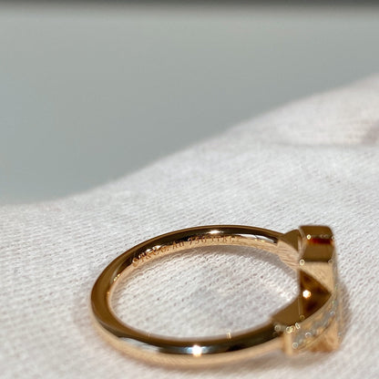 [Rose Tomorrow]T WIRE MOP DIAMOND RING PINK GOLD