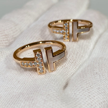 [Rose Tomorrow]T WIRE MOP DIAMOND RING PINK GOLD