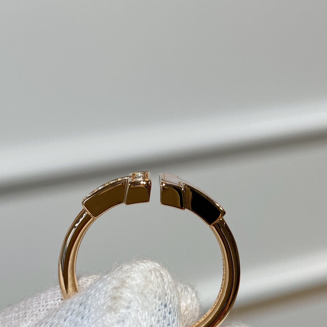 [Rose Tomorrow]T WIRE MOP DIAMOND RING PINK GOLD