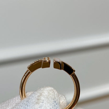 [Rose Tomorrow]T WIRE MOP DIAMOND RING PINK GOLD