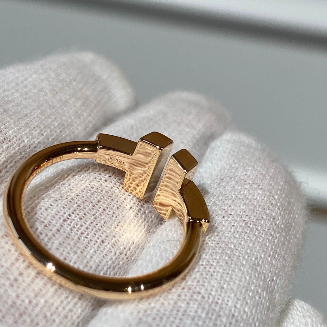 [Rose Tomorrow]T WIRE MOP DIAMOND RING PINK GOLD