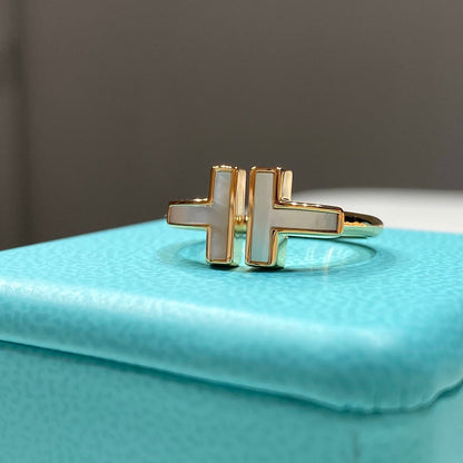 [Rose Tomorrow] WIRE MOP RING PINK GOLD