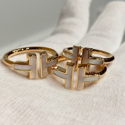 [Rose Tomorrow] WIRE MOP RING PINK GOLD