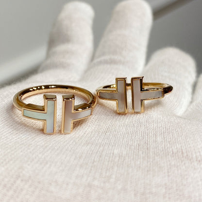 [Rose Tomorrow] WIRE MOP RING PINK GOLD