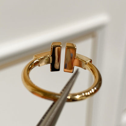 [Rose Tomorrow] WIRE MOP RING PINK GOLD
