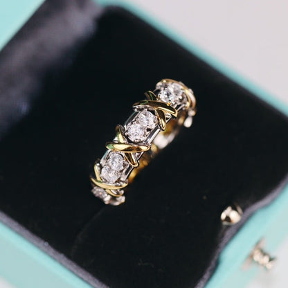 [Rose Tomorrow]SIXTEEN STONE RING GOLD