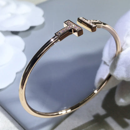 [Rose Tomorrow]T BRACELET PINK GOLD 1.8MM DIAMOND