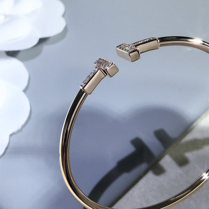[Rose Tomorrow]T BRACELET PINK GOLD 1.8MM DIAMOND
