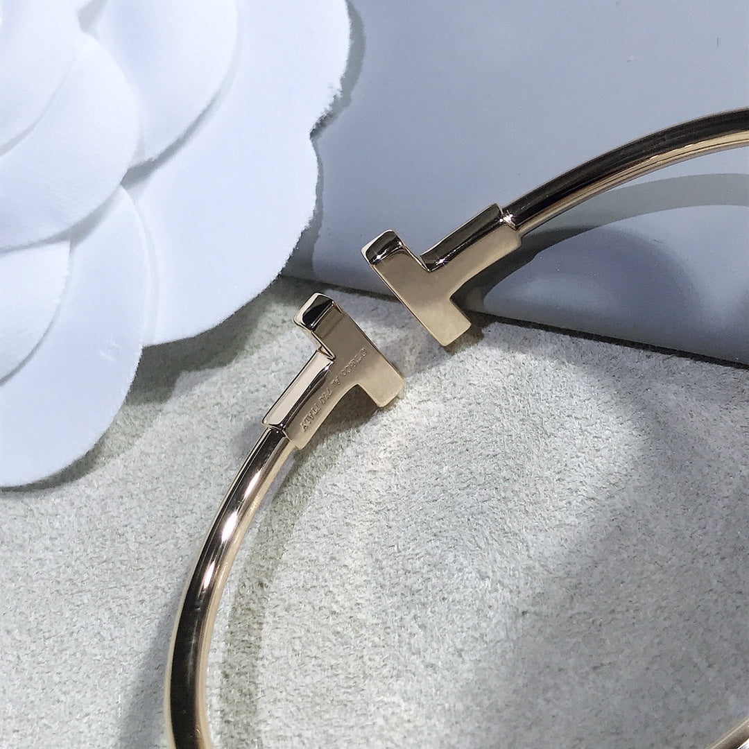 [Rose Tomorrow]T BRACELET PINK GOLD 1.8MM DIAMOND