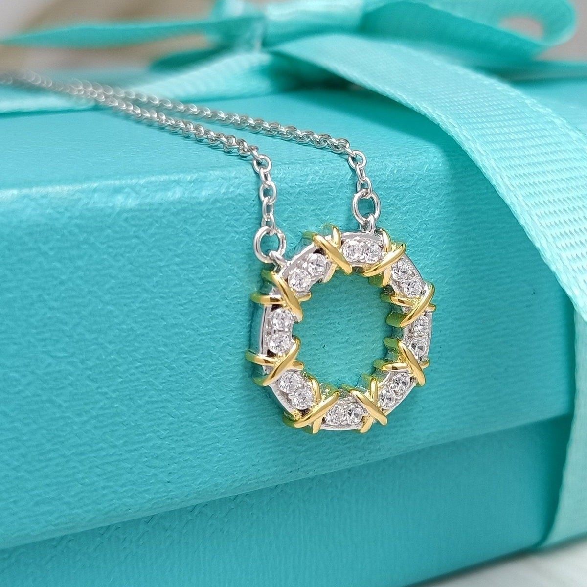 [Rose Tomorrow]SIXTEEN STONE NECKLACE GOLD