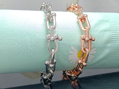 [Rose Tomorrow]HARDWEAR BRACELET PINK GOLD AND SILVER DIAMOND