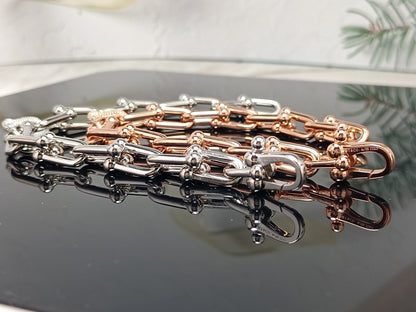 [Rose Tomorrow]HARDWEAR BRACELET PINK GOLD AND SILVER DIAMOND