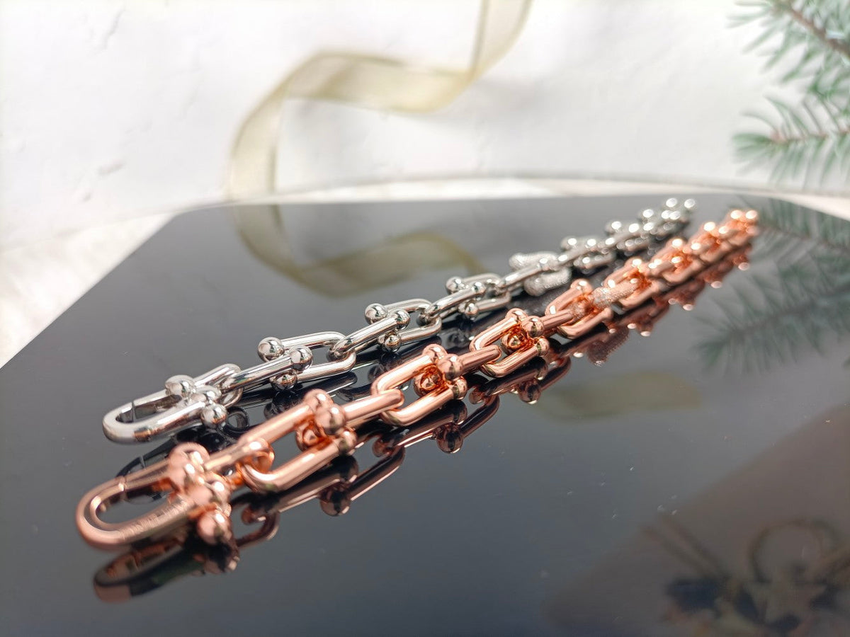[Rose Tomorrow]HARDWEAR BRACELET PINK GOLD AND SILVER DIAMOND