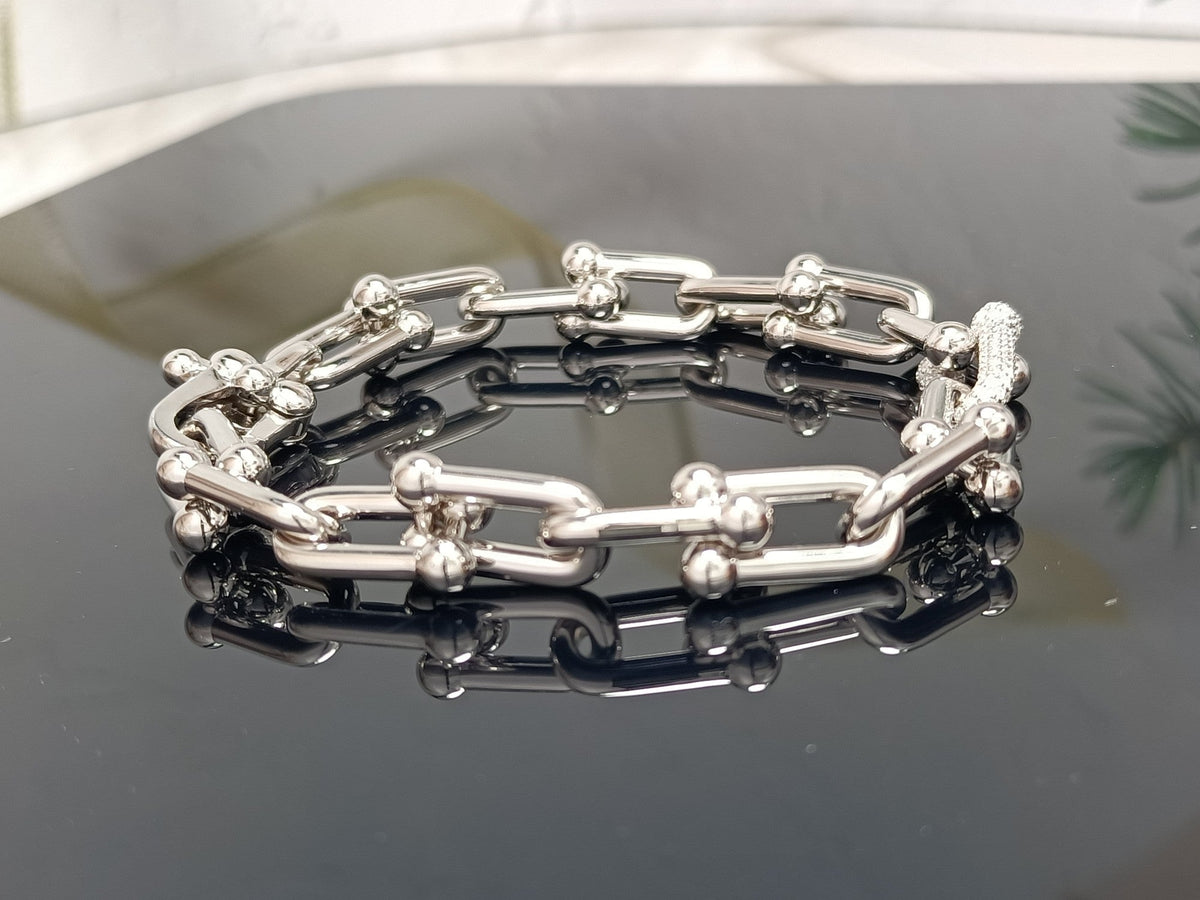 [Rose Tomorrow]HARDWEAR BRACELET PINK GOLD AND SILVER DIAMOND