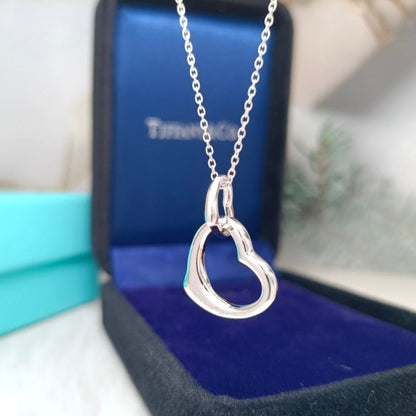 [Rose Tomorrow]DOUBLE HEART SILVER NECKLACE