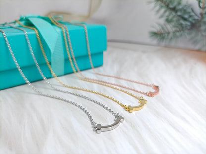 [Rose Tomorrow]MINI SMILE PEDANT NECKLACE