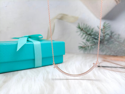 [Rose Tomorrow]BIG SMILE PEDANT DIAMOND NECKLACE