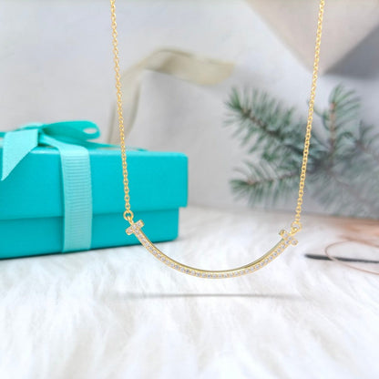 [Rose Tomorrow]BIG SMILE PEDANT DIAMOND NECKLACE
