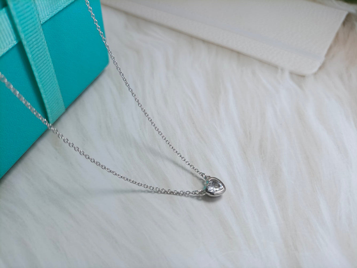 [Rose Tomorrow]HEART BIG DIAMOND NECKLACE