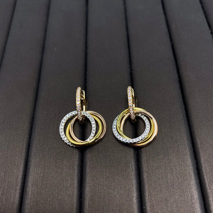 [Rose Tomorrow]TRINITY EARRINGS GOLD DIAMOND