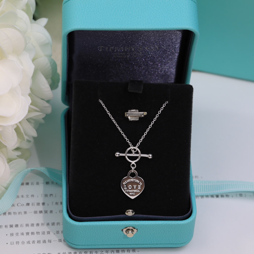 [Rose Tomorrow]DOUBLE HEART BLUE NECKLACE