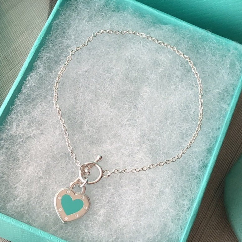 [Rose Tomorrow]LOVE HEART BLUE BRACELET