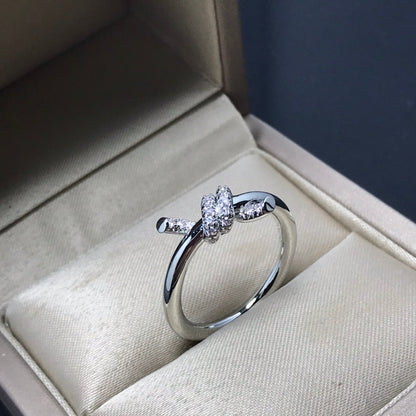 [Rose Tomorrow]KNOT RING 1.2MM DIAMOND