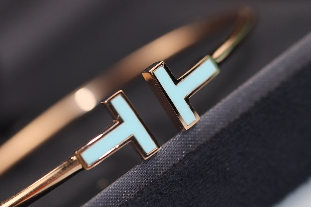 [Renovia Jewelry]T BRACELET 1.8MM TURQUOISE PINK GOLD