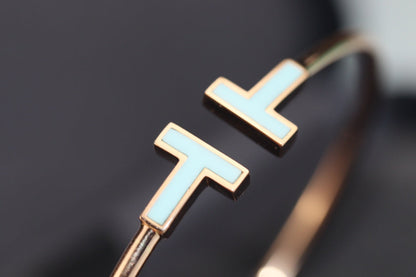 [Renovia Jewelry]T BRACELET 1.8MM TURQUOISE PINK GOLD