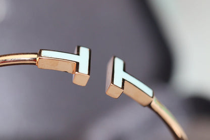 [Renovia Jewelry]T BRACELET 1.8MM TURQUOISE PINK GOLD