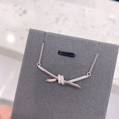 [Rose Tomorrow]KNOT NECKLACE DIAMONDS