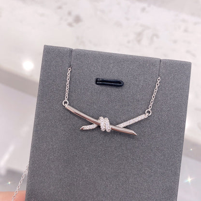 [Rose Tomorrow]KNOT NECKLACE DIAMONDS