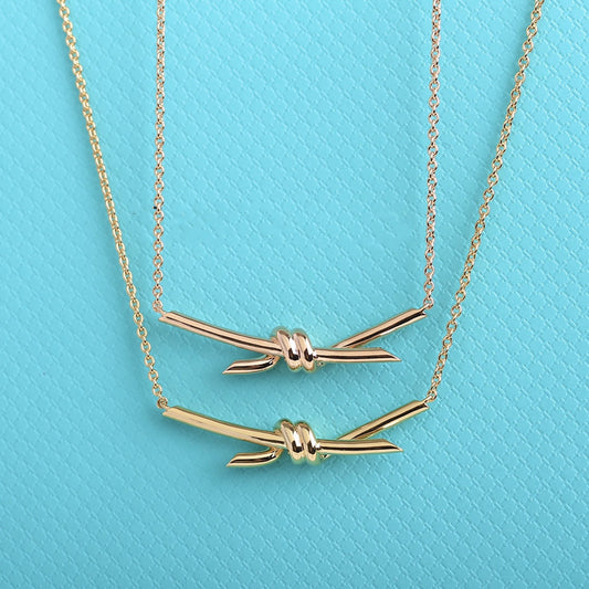 [Rose Tomorrow]KNOT NECKLACE GOLD