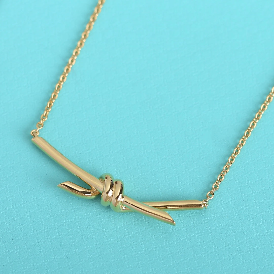 [Rose Tomorrow]KNOT NECKLACE GOLD
