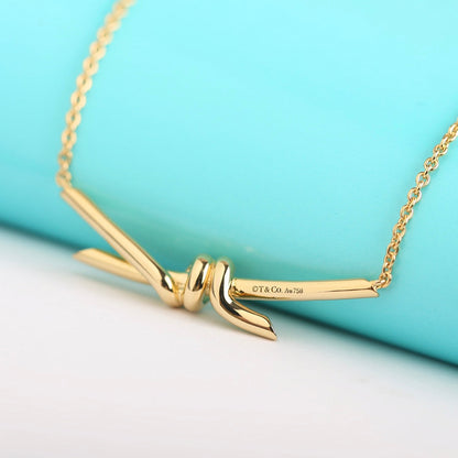 [Rose Tomorrow]KNOT NECKLACE GOLD