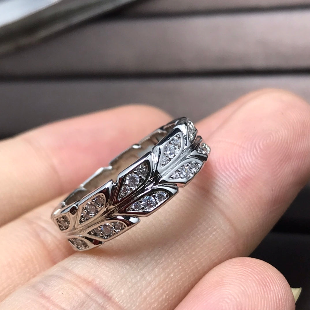 [Rose Tomorrow]OLIVE LEAF RING DIAMONDS